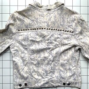 Free People denim jacket with custom studding - medium